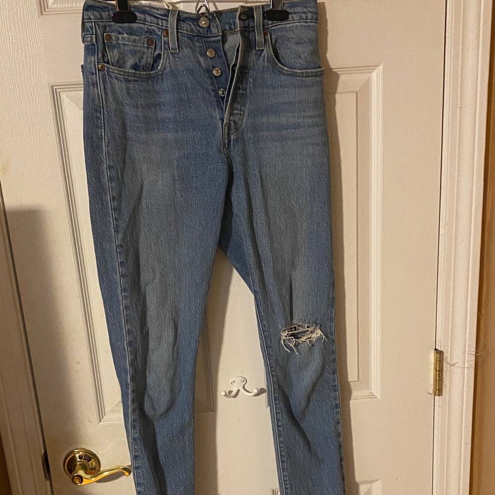 Levi's Light Blue Straight Leg Jeans